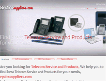 Tablet Screenshot of epabxsuppliers.com